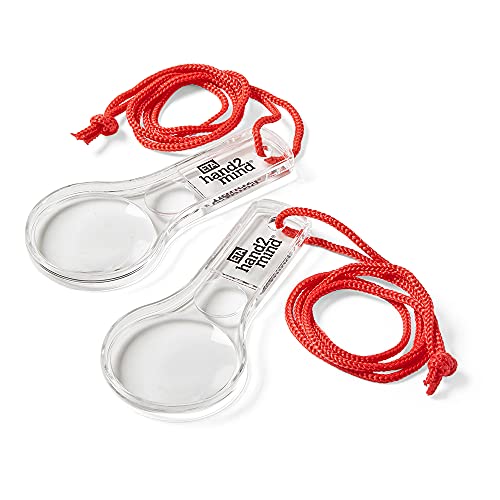 hand2mind Hand Lens with Lanyard, 3X and 6X Magnifier for Home, Classroom, Indoor and Outdoor Use (Pack of 10) - Image 5
