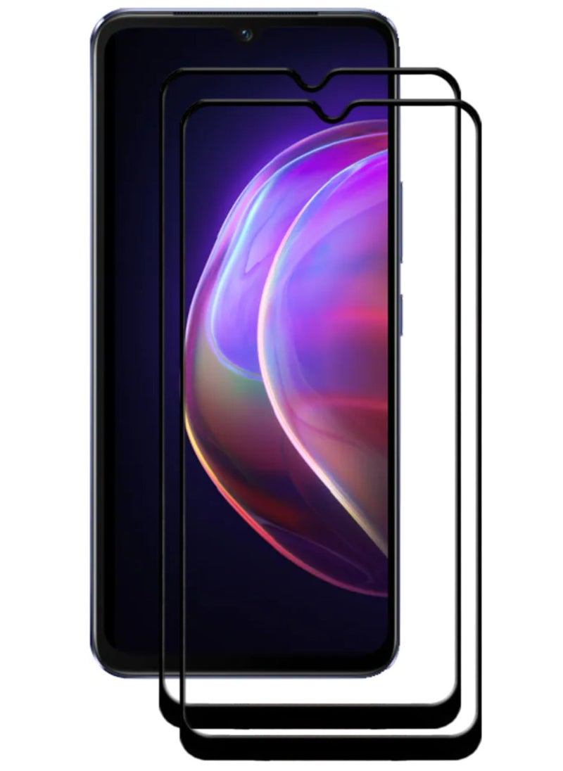 ACLIX 2 Pieces Antistatic ESD Dustproof Premium Quality High Definition Tempered Glass Screen Protector Designed For vivo V21 - Image 1