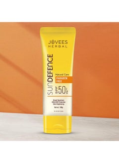 Jovees Herbal Sun Defence Cream Spf 50 Broad Spectrum Pa+++ Uvauvb Protection For All Skin Types 100G  - Image 3