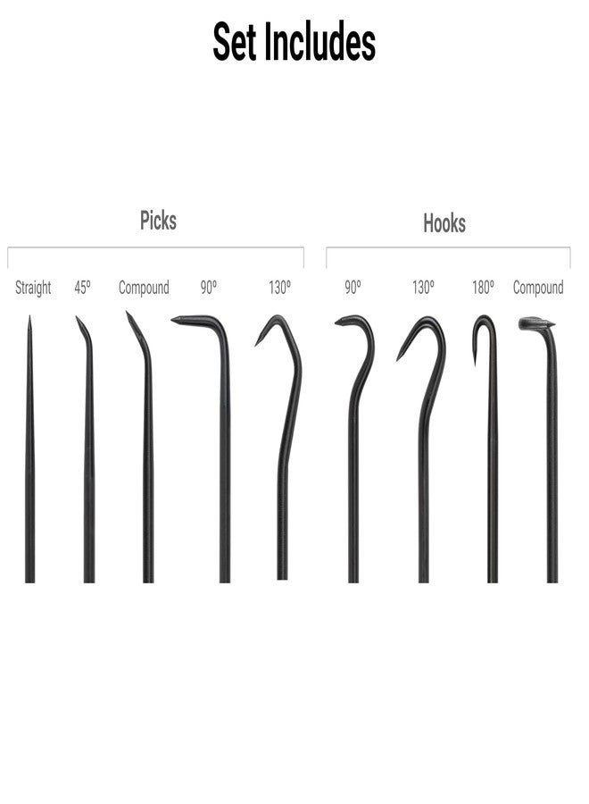 TEKTON Pointed Pick and Hook Set (9-Piece) | PNH90004 | Made in USA - Image 2