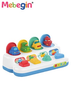 MEBEGIN Pop Up Cause and Effect Toy with Buttons Colors for Kids,Developmental Toys with Color Sorting Animal Toys Suitable for Toddlers Learning Educational Montessori Toys  - Image 3