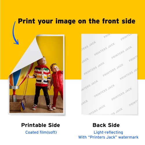 Printers Jack Water Slide Decal Paper Inkjet WHITE 20 Sheets, 8.5 x 11 inches Premium Water-Slide Transfer Paper Printable Water Slide Decals for Tumblers, Mugs, Glasses DIY - Image 4