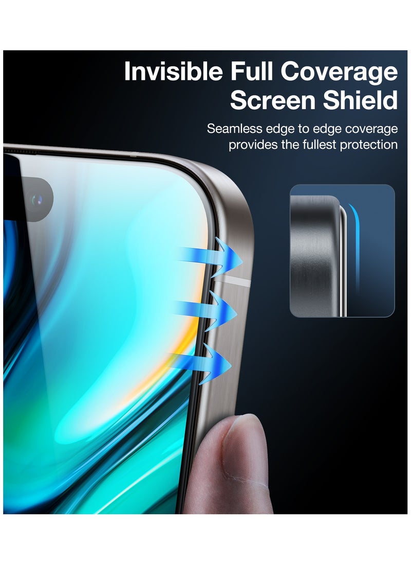 TORRAS - Mil-Grade Shatterproof for iPhone 16 Pro Max Privacy Screen Protector [9H＋Unbreakable from 12FT Drop, Anti Spy Edge to Edge Tempered Glass] Bubble Free Just-One-Pull Installation - Image 1