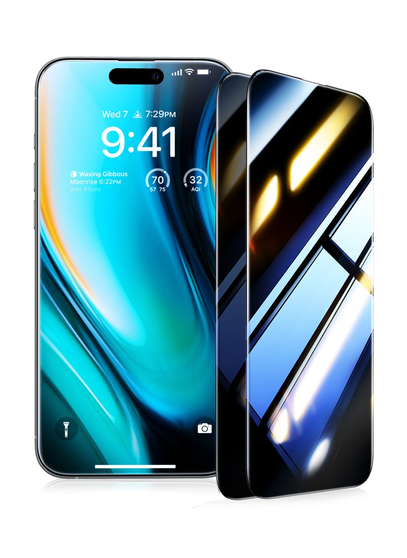 TORRAS - Mil-Grade Shatterproof for iPhone 16 Pro Max Privacy Screen Protector [9H＋Unbreakable from 12FT Drop, Anti Spy Edge to Edge Tempered Glass] Bubble Free Just-One-Pull Installation - Image 1