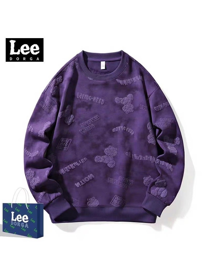 LEE Lee Brand Hoodie Loose Casual Round Neck Long Sleeved Hoodie  - Image 1
