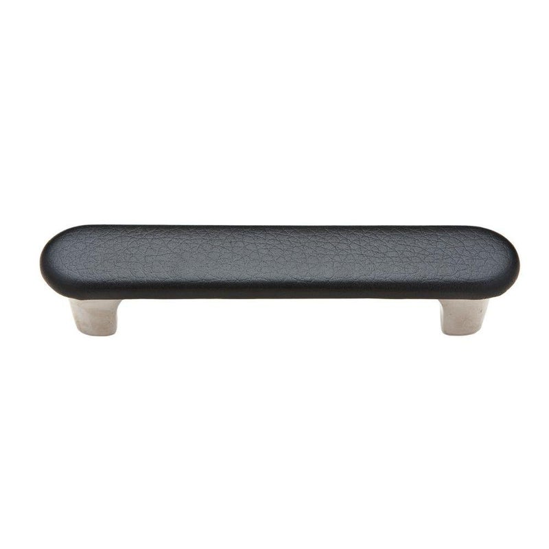 Knobware C3387/3in/N/Sta-Kleen/Black 3-Inch Black Sta Kleen Faux Leather Covered Nickel Handle - Image 3