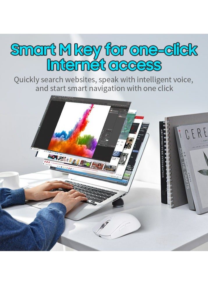Generic - Chat GPT AI Mouse Smart Writing Wireless Mouse Intelligent Voice Mouse Voice Typing and Real-Time Translation Black - Image 1
