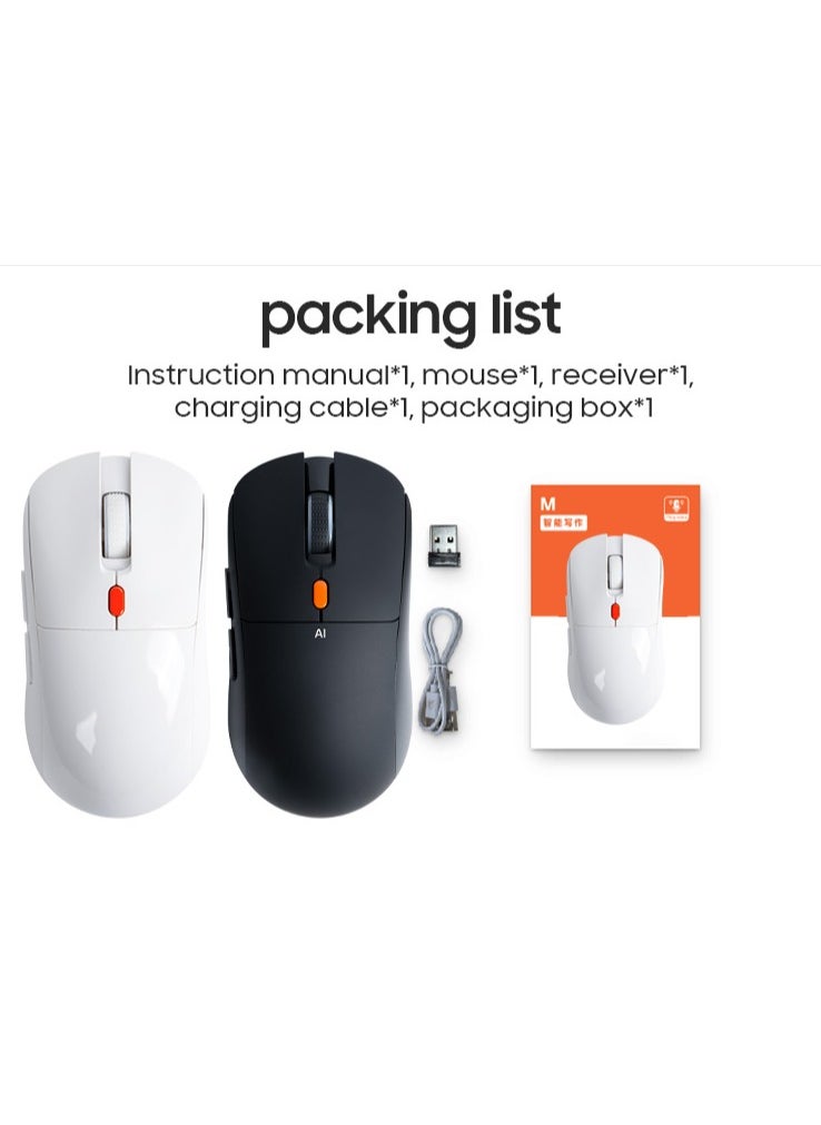 Generic - Chat GPT AI Mouse Smart Writing Wireless Mouse Intelligent Voice Mouse Voice Typing and Real-Time Translation Black - Image 1