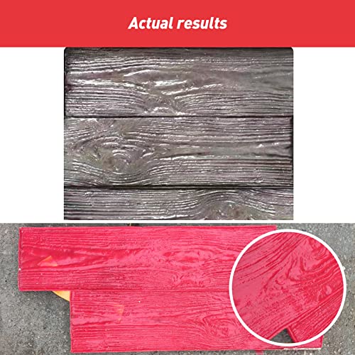 SGHE Realistic Wood floor Concrete Stamps Concrete Texture Mat Wood Texture Concrete Molds Mat Wood Grain Concrete Seamless Wood Plank Concrete Stamps Mat Outdoor Landscaping Stone Forms - Image 2