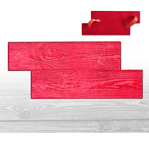 SGHE Realistic Wood floor Concrete Stamps Concrete Texture Mat Wood Texture Concrete Molds Mat Wood Grain Concrete Seamless Wood Plank Concrete Stamps Mat Outdoor Landscaping Stone Forms - Image 1