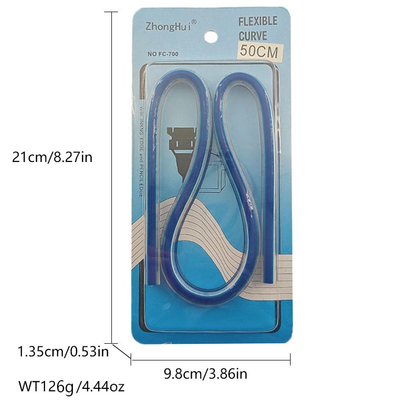 Generic 50CM Flexible Curve Ruler Drafting Wholesale 50CM suction card 