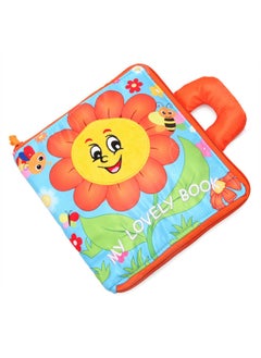 Generic JJOVCE Baby Cloth Book Early Education Can Bite Enlightenment Habit Develop Toilet Bath Book Ringing Paper Tearable Toy-Color:Sunflower-Specifications:Standard  - Image 1