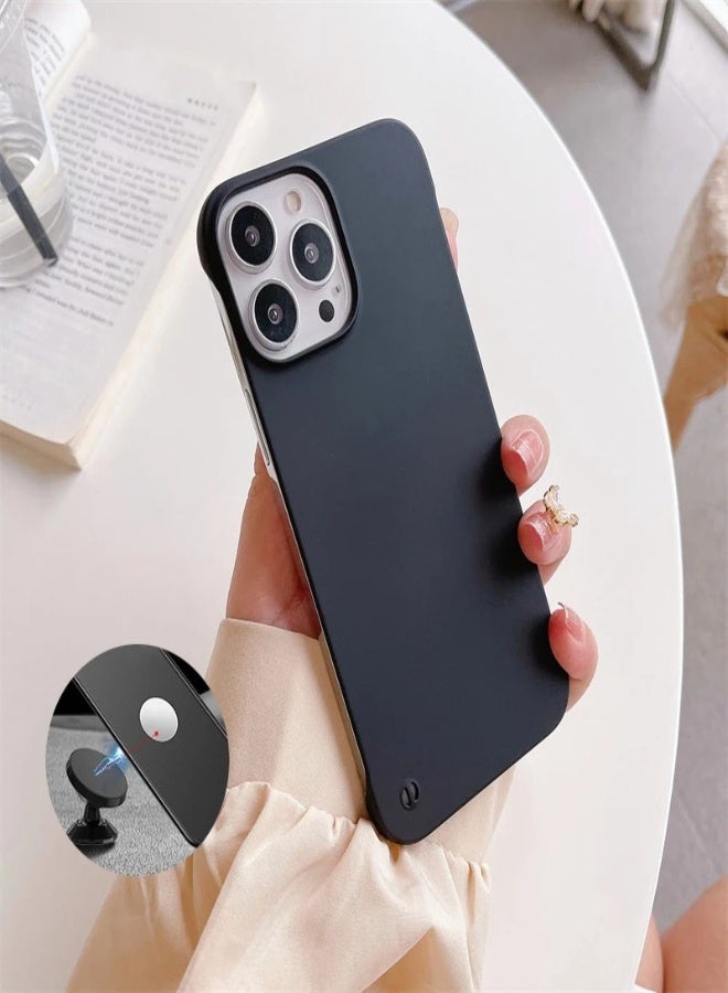 AROAQ Magnetic Ultra-Thin Frameless Case for iPhone 11/12/13/14/15 Series – Invisible Hard Back Cover with Car Mount Compatibility - Image 1