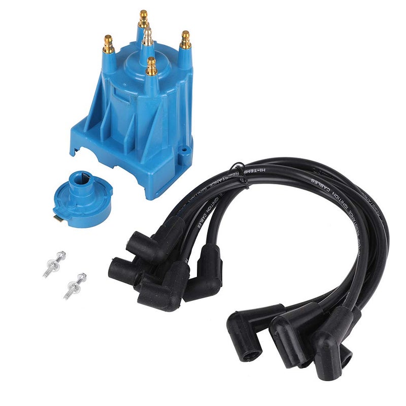 Ignition Tune Up Kit with Distributor Cap and Rotor and Spark Plug Wires Set Replacement for 30L 4cyl MerCruiser Engines Made by GM with Delco EST Ignition Systems Replace 811635Q2 816761Q14