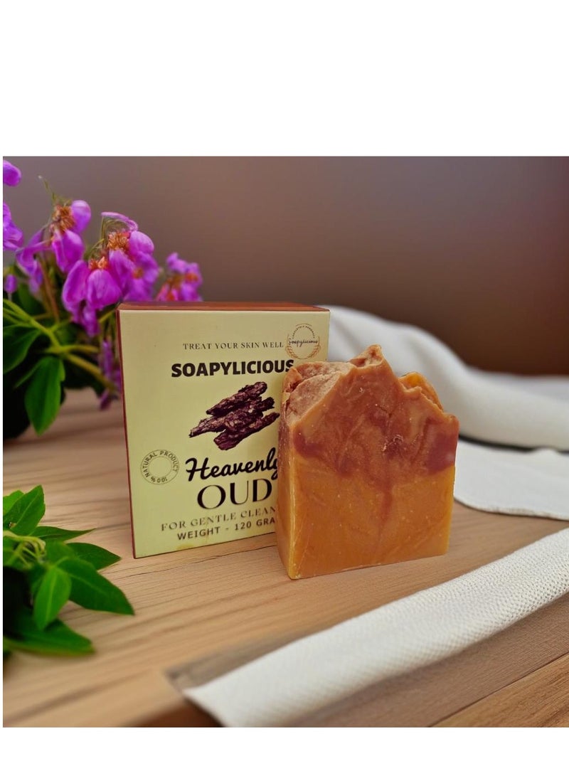سوبلي شيز صابون العود المصنوع يدويًا – صابون طبيعي وعضوي ممتاز لتغذية البشرة | مثالي للرجال والنساء - Image 1