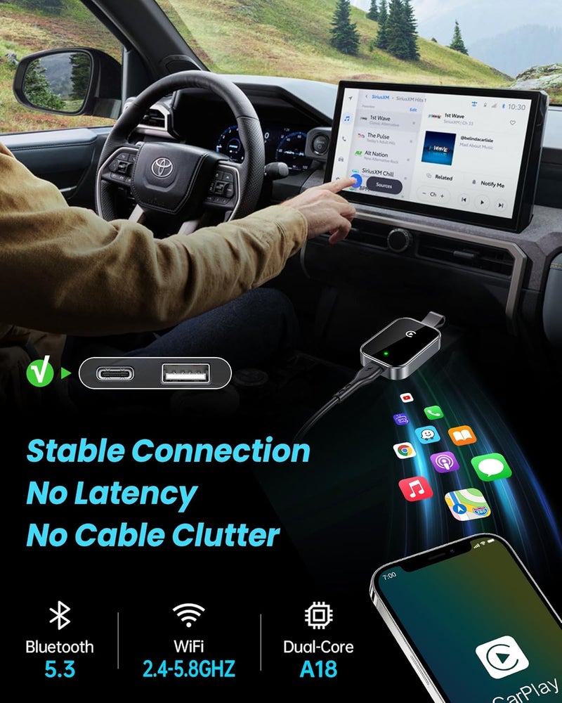 ZYW محول زYW هاي تيك اللاسلكي CarPlay لأبل - إصدار سوبر ميني - Image 5