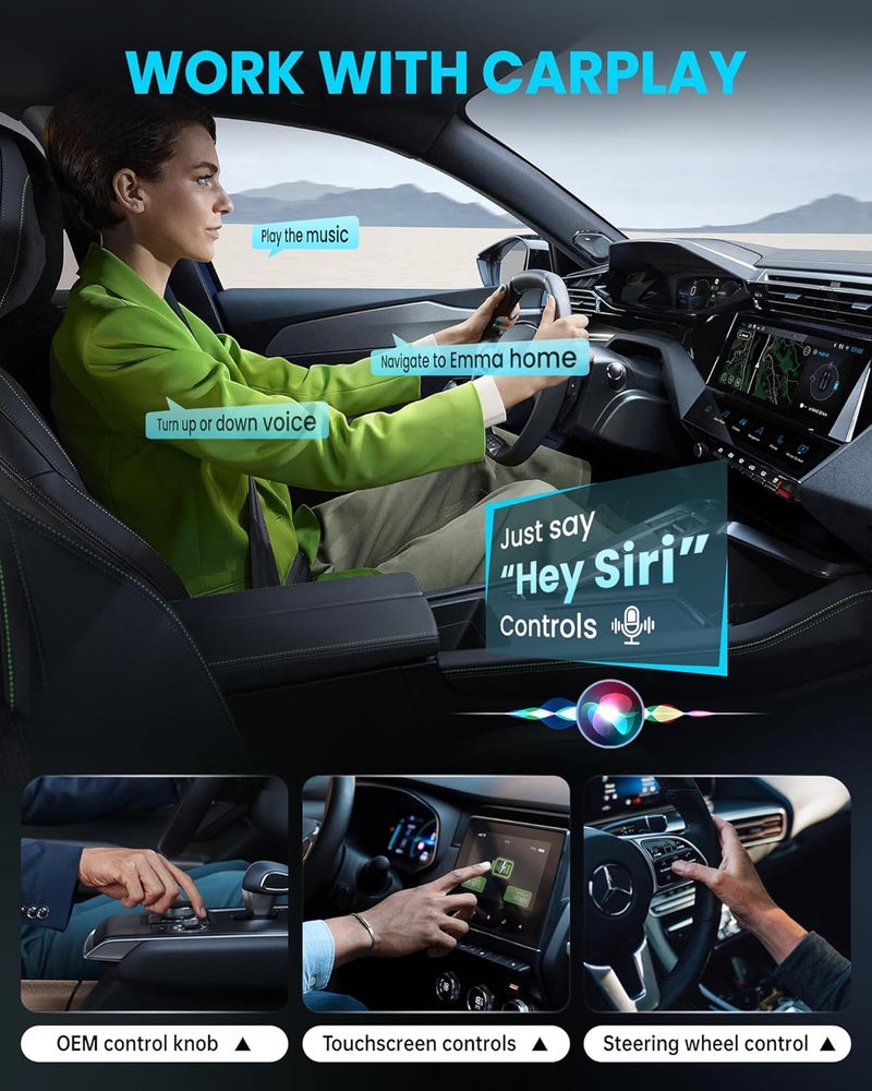 ZYW محول زYW هاي تيك اللاسلكي CarPlay لأبل - إصدار سوبر ميني - Image 4