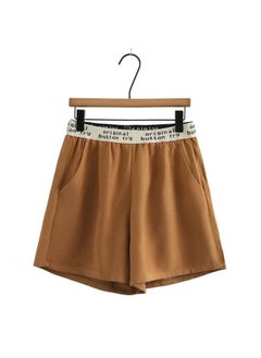 Summer New Large Size Women's Shorts For Chubby Girls Fashionable Slimming Letter Loose Waist Casual Shorts 8805