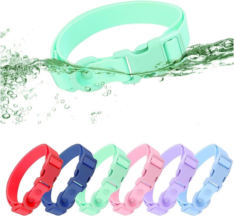 Ovale Waterproof Dog Collar Leash Set, Durable and Easy to Clean, 5 ft Matching Leash, for Small Dogs.(S, Light Green) - Image 5