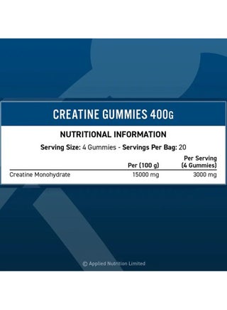 Creatine Monohydrate Gummies - Blue Raspberry - (400 g) - view 2