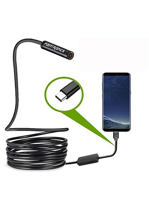 USB Snake Inspection Camera, FANTRONICS USB C Borescope, Scope Camera with 8 LED Lights for (16.4ft) OTG Android Phone, Windows PC, MacBook