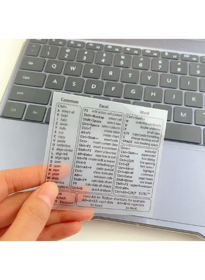 Pvc Fitting Art Keyboard Shortcuts Sticker for Office Software - Image 4