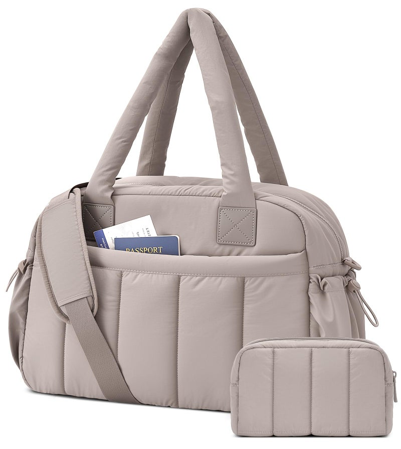 oscaurt Gym Bag for Women Lightweight Duffle Bag for Travel with Toiletry Pouch Water Resistant Carry On Weekender Overnight Duffel - Image 1