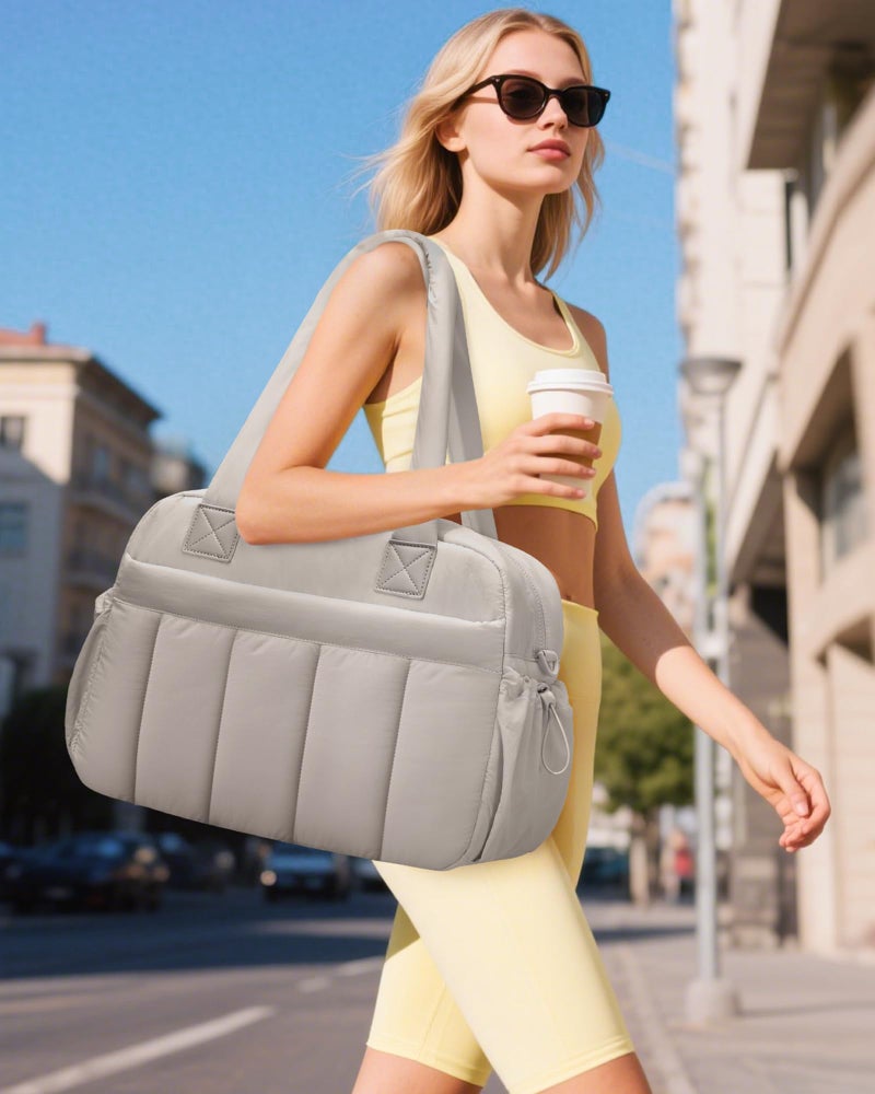 oscaurt Gym Bag for Women Lightweight Duffle Bag for Travel with Toiletry Pouch Water Resistant Carry On Weekender Overnight Duffel - Image 2