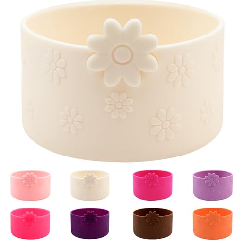 Hpebl Hpbel Protective Silicone Boot Cream for Stanley Cup Accessories Compatible with Stanley Cup Boot 40/30z More Bottles with 2.95in Bottom for Anti-Slip Water Bottle Flower Tumbler Accessories - Image 1
