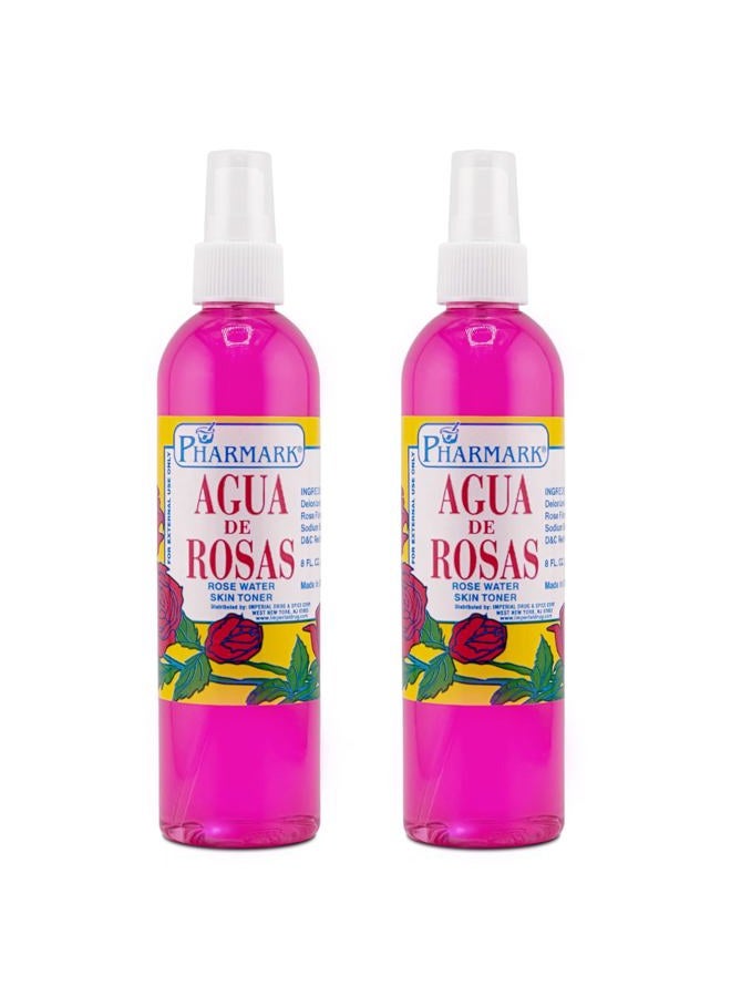 Pharmark Agua De Rosas 4 Oz. Rose Water 2-PACK - Image 1