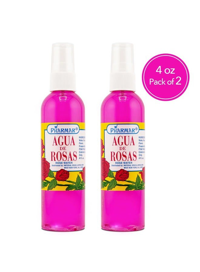 Pharmark Agua De Rosas 4 Oz. Rose Water 2-PACK - Image 2