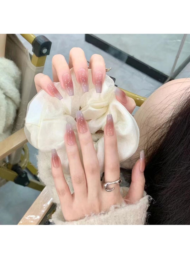 24 Pieces False Nails Set Detachable Nail Stickers - Image 2