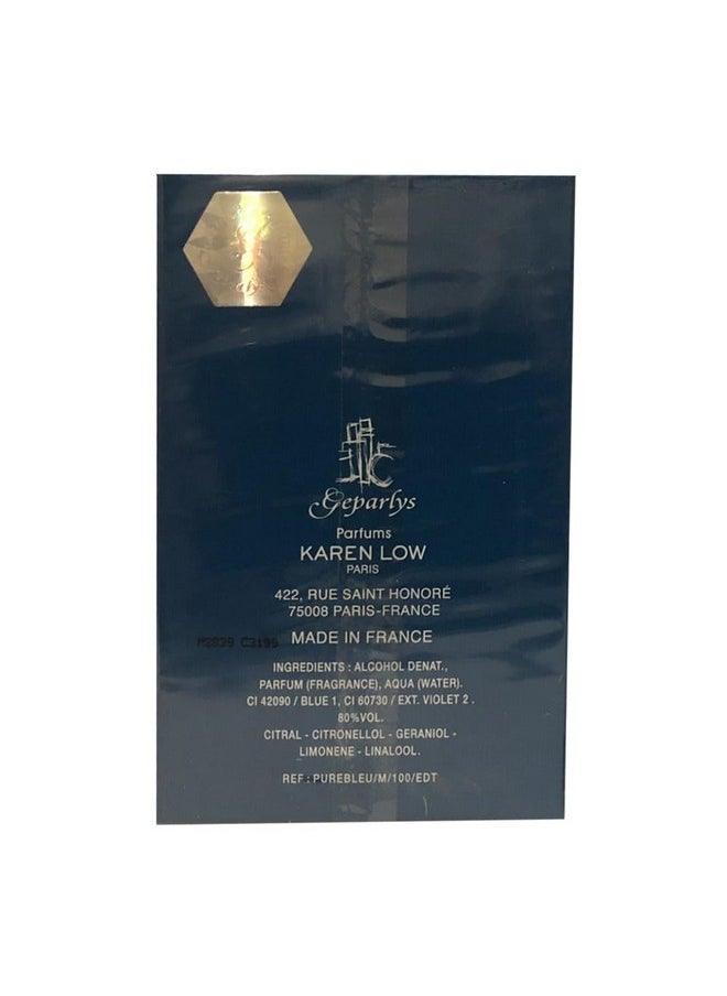 Karen Low Pure Blue Eau De Toilette Spray For Men, 3.4 Ounce  - Image 4