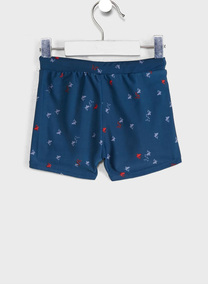 NAME IT Kids Printed Swim Shorts
