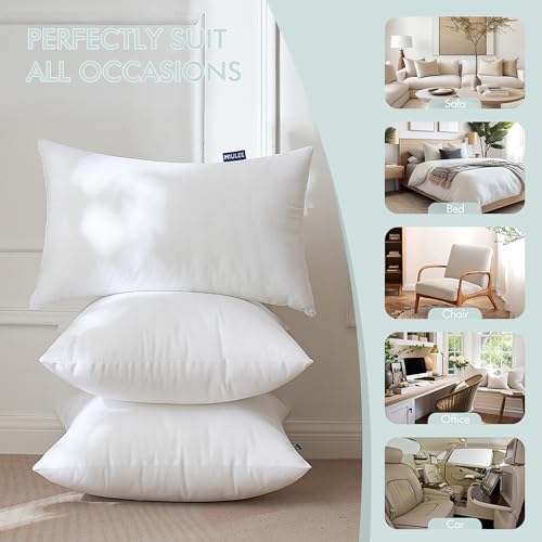 MIULEE Set of 2 Throw Pillow Inserts 20x20 Inches, Nowoven Decorative Pillow Inserts for Living Room - Image 5