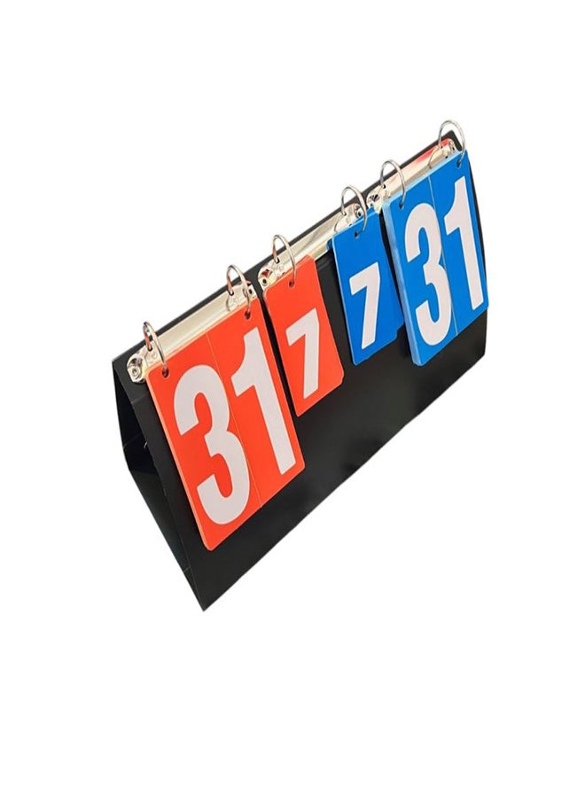 TA SPORT - TA SPORT SCORE BOARD 40X17X4.5 CM PVC+COPPER PRINTING PAPER MD5124 RED/BLU/BLK - Image 1