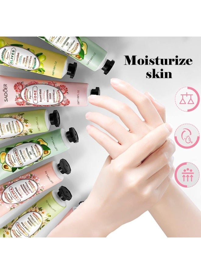 20 Pack Hand Cream Gift Set, Moisturizing Hand Care Cream Travel Gift Set, Travel Size Hand Lotion for Women, Keep Your Hands Moist, Natural Plant Hand Cream for Dry Cracked Hands - Image 3