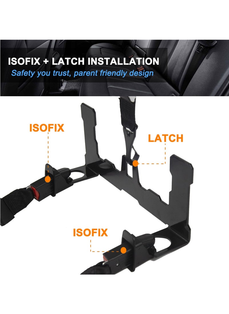 XiuWoo Car ISOFIX Mount Bracket Child Safety Seat Mount Bracket Universal Car Seat Latch Bracket for ISOFIX Interface Restraint Anchor Mounting Kit  - Image 2