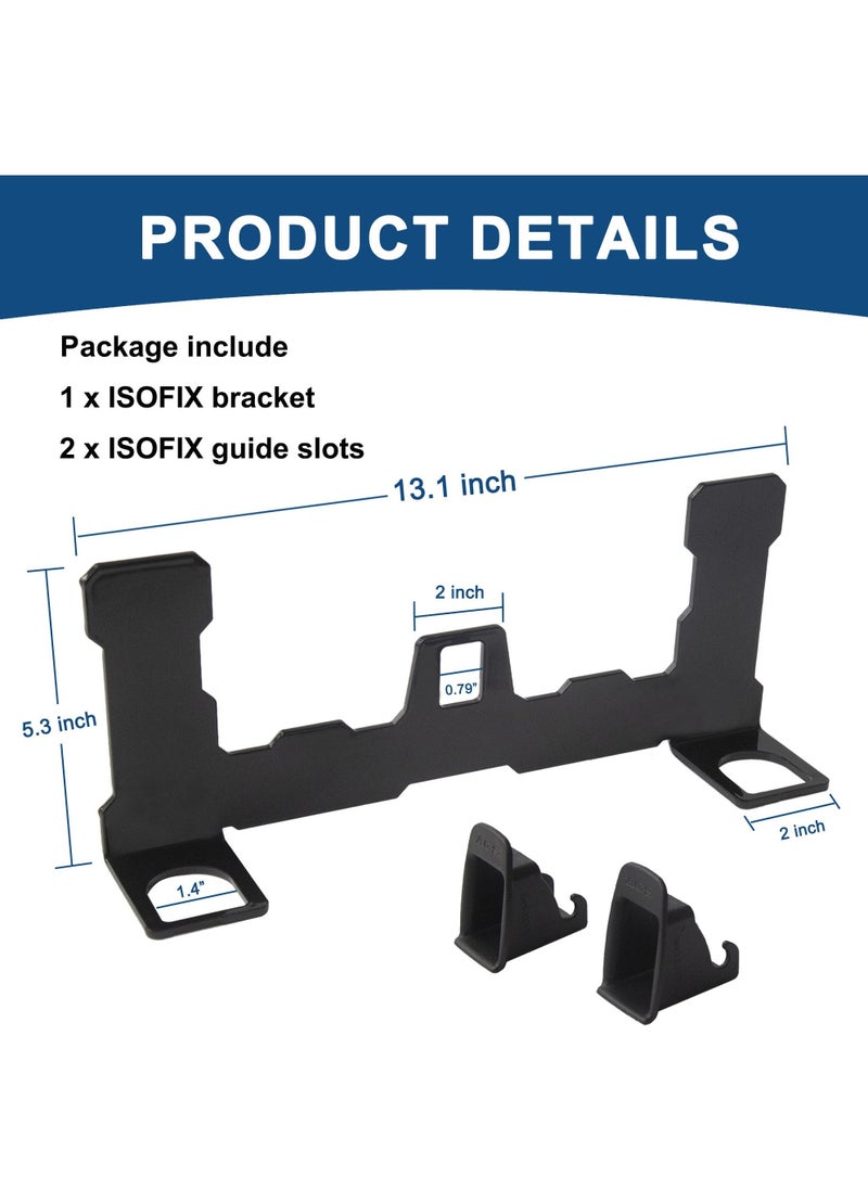 XiuWoo Car ISOFIX Mount Bracket Child Safety Seat Mount Bracket Universal Car Seat Latch Bracket for ISOFIX Interface Restraint Anchor Mounting Kit  - Image 3