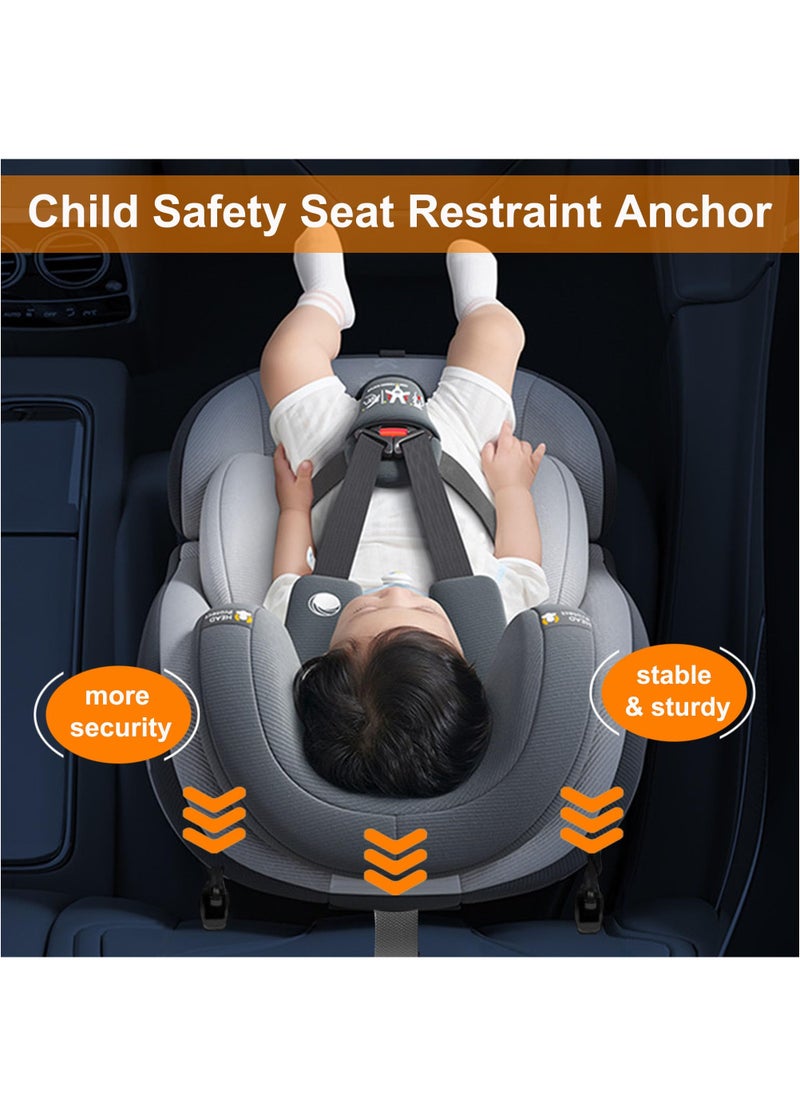 XiuWoo Car ISOFIX Mount Bracket Child Safety Seat Mount Bracket Universal Car Seat Latch Bracket for ISOFIX Interface Restraint Anchor Mounting Kit  - Image 5