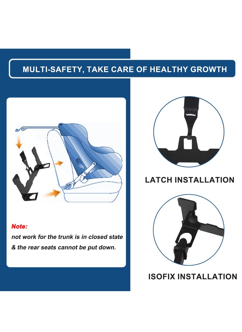 Car ISOFIX Mount Bracket Child Safety Seat Mount Bracket Universal Car Seat Latch Bracket for ISOFIX Interface Restraint Anchor Mounting Kit