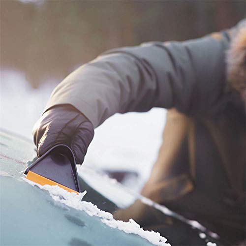 Fiskars Auto Ice Scraper, Usable on Both Sides, Length: 21.5 cm, Plastic, Black/Orange, Solid, 1019354 - Image 3