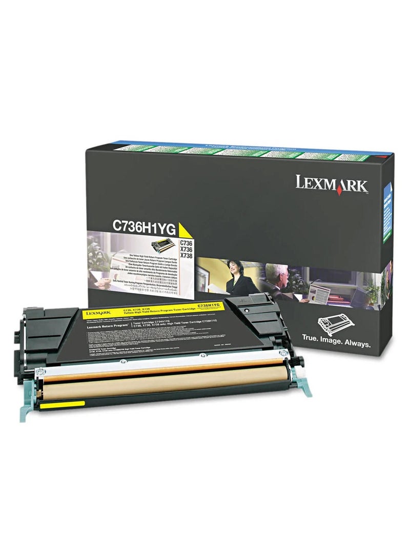 ليكس مارك خرطوشة برنامج إرجاع LEXMARK C73X/X73X 10K باللون الأصفر