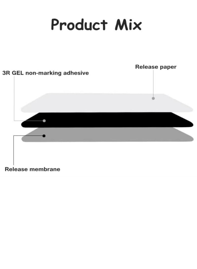 Sisily 12-Pack Rug Pad Grippers  Carpet Square Tape Double Sided Non-Slip Rug Pads Stoppers Grip Corner No Sliding and Curling Prevent Sliding for Tile - Image 5