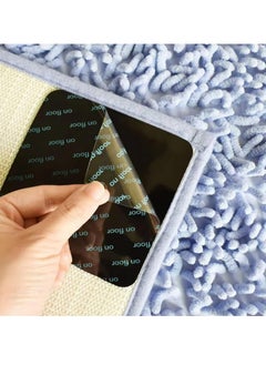 12-Pack Rug Pad Grippers  Carpet Square Tape Double Sided Non-Slip Rug Pads Stoppers Grip Corner No Sliding and Curling Prevent Sliding for Tile