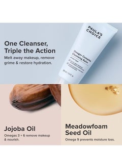 PAULA'S CHOICE Omega Complex Cleansing Balm, Double Cleanse Face Wash & Daily Makeup Remover, Suitable for Dry & Sensitive Skin, Mineral Oil-Free, Paraben-Free & Fragrance-Free, 3.5 Fl Oz  - Image 3
