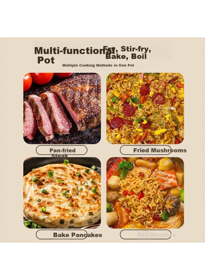Gold Deposit Jincun Zhangqiu Flat Bottom Pan, Non-stick Coating-free Iron Pan For Home Use, Grilling Pan For Steak, Frying Pan For Eggs, Old-fashioned Seasoned Iron Pan 28cm - Image 1