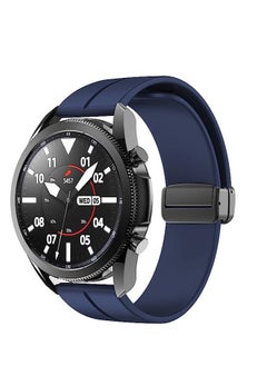 Generic 20mm Silicone Strap With Magnetic Folding Buckle  For Amazfit Bip U Pro / Bip / Bip Lite / Bip S / Bip S Lite / Bip U Blue  - Image 4