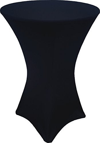 Banquet Tables Pro Black 30 x 42 Fitted Highboy Cocktail Spandex Table Cover