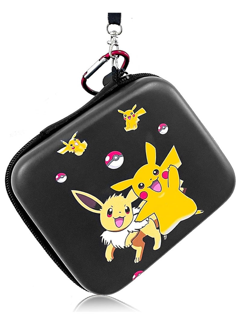 Mmmon Trading Card Storage Tin Box for TCG Cards,Hard-Shell Game Cards Carry Case Holder Bag,Holds Up to 400+Cards - Image 1